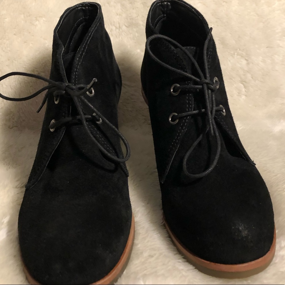 J.JILL Suede Lace Up Ankle Boots Bootie Size 9 - Picture 12 of 12